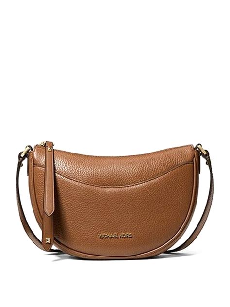 michael kors half moon bag|Michael Kors Dover Small Half Moon Crossbody Bag in Pebbled .